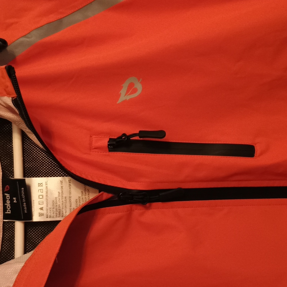 Waterproof Baleaf Orange Jacket with Black-refelective For Night Time, W… - Picture 3 of 14